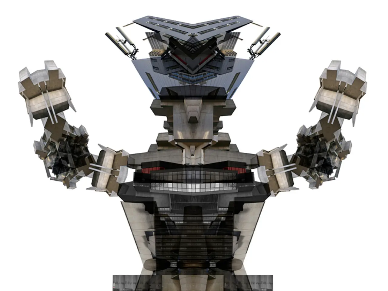 In this image we can see a robot.