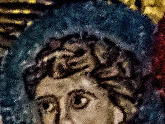 In this picture we can see a painting.